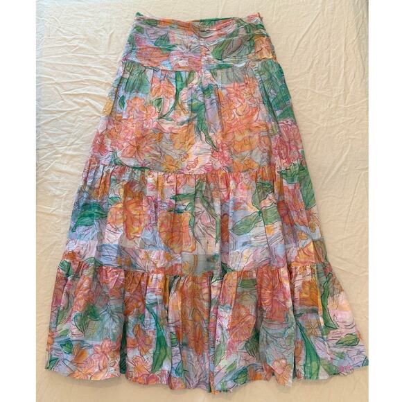 Rails NWT ($228) | Agatha Skirt in pink & green "Tropics" floral print | size 8 - Picture 1 of 9
